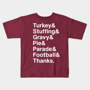 The Thanksgiving Plan Kids T-Shirt